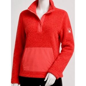 Spyder Womens Medium Cozy Quarter Snap Pullover